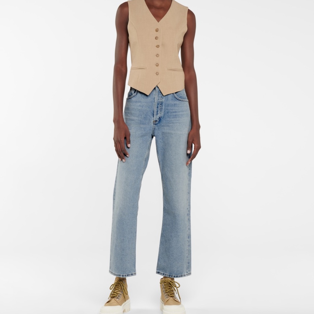 AGOLDE Ripley mid-rise straight jeans in Riptide 26